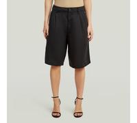 G-STAR Pleated Bermuda Shorts Schwarz 27 dark black D29384-E515-6484-27
