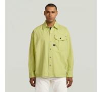 G-STAR Pleated Boxy Shirt Long Sleeve Grün XL bright chartreuse gd D26255-D947-H160-XL