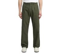 Chinohose G-STAR "Pleated Chino Relaxed", Herren, Gr. 30, Länge 34, asfalt gd, Obermaterial: 70% Baumwolle, 30% Baumwolle, Hosen Chinohose (30778812-30) asfalt gd
