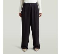 G-STAR Pleated Chino Schwarz 24-32 dark black garment dyed D29111-E393-B564-2432