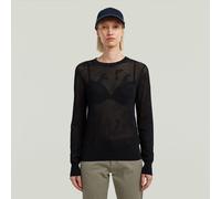 G-STAR Pointelle Knit Pullover Schwarz M dark black D27724-B754-6484-M
