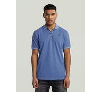 Poloshirt G-STAR "Dunda slim fit", Herren, Gr. S, dutch blau gd, Obermaterial: 95% Baumwolle, 5% Elasthan, slim fit, Kurzarm, Shirts, Logoprägung auf der Brust (57272469-S) dutch blau gd