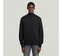 Cardigan G-STAR "Premium Core Full Zip Knit", Herren, Gr. XL, dk schwarz, Obermaterial: 100% Wolle, Strickjacken (96661301-XL) dk schwarz