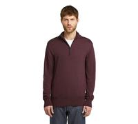 Longpullover G-STAR "Premium Core Half Zip Knit", Herren, Gr. L, maroon, Obermaterial: 100% Wolle, Pullover Longpullover (47608230-L) maroon