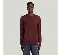 Longpullover G-STAR "Premium Core Knit", Herren, Gr. XL, port rot, Obermaterial: 100% Wolle, Pullover Longpullover (72315834-XL) port rot