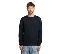 Sweatshirt G-STAR "Premium Core Pacior Sweat", Herren, Gr. M, schwarz (salute), Sweatware, Obermaterial: 55% Baumwolle, 45% Polyester, unifarben, normal normal, Rundhals, Rippbündchen, Sweatshirts Swe