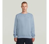 G-Star Raw Regular Fit Pullover mit Logo-Stitching Modell 'Premium' in Hellblau, Größe L