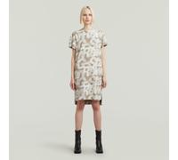 G-STAR Printed Loose T-Shirt Kleid Mehrfarbig S light toggee sprayed letters D24484-D611-H372-S