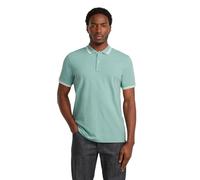 G-Star RAW Slim Fit Poloshirt mit Logo-Stitching Modell 'Dunda' in Tuerkis, Größe S