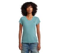 G-STAR Raw C.V. Women's Eyben Slim V-Neck Top 2.0 T-Shirt, Blue, Small