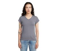 G-STAR Raw C.V. Women's Eyben Slim V-Neck Top 2.0 T-Shirt, Gray, S