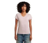 V-Shirt G-STAR "Eyben", Damen, Gr. L, burnished lila, Jersey, Obermaterial: 100% Baumwolle, unifarben, slim fit normal, V-Ausschnitt, Shirts, mit Label (25018009-L) burnished lila