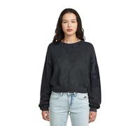 G-STAR Raw C.V. Women's Washed pkt Loose r Knit wmn Pullover Sweater, Blue, XXS