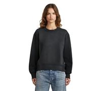 G-Star Sweatshirt Washed Relaxed Sweater, Relaxed Fit, 100% Baumwolle, Damen Schwarz M