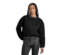 G-Star RAW Damen Badge Logo Oversized Sweatshirt, Schwarz (dk Black D24218-C235-6484), XS