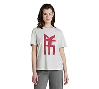 G-STAR RAW Damen Big Graphic Top, Grau (cool Grey D22267-4107-1295), S