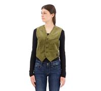 G-Star RAW Damen Cord Weste Sleeveless, Grün (Dark Olive D24208-D405-C744), S