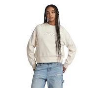 G-Star RAW Damen Cornely RAW Dot Raglan Sweatshirt, Beige (Antique White D24375-D562-G286), XL