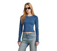 G-Star RAW Damen Cropped Baby sis Raglan r t ls wmn, Blau (rank Blue D23803-1141-868), M