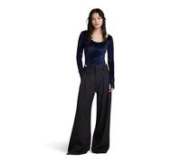 G-Star RAW Damen Deep Scoop Slim Body, Blau (warm Sartho D23789-D422-C423), M