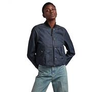 G-STAR RAW Damen Drawstring Bomberjacke, Blau (raw denim D20599-C970-001), L