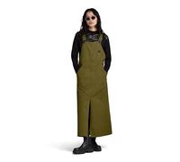 G-Star RAW Damen Dungaree Kleid Sleeveless, Grün (Dark Olive D24247-C900-C744), XS