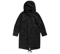 G-STAR RAW Damen Fluid Fishtail Hooded Parka, Schwarz (dk black D24255-D520-6484), XL