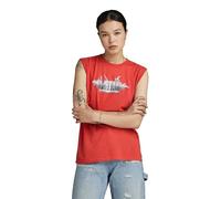 G-Star RAW Damen G-Star Merch Top, Rosa (Finch D24520-C954-5789), L