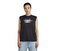 G-Star RAW Damen G-Star Merch Top, Schwarz (dk Black D24520-C954-6484), L