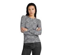 G-Star RAW Damen G Zed Allover Slim Top, Mehrfarben (Grey Asphalt g zed D24523-C565-G430), XS