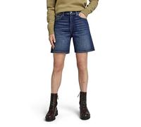G-Star RAW Damen High Bermuda Shorts Clean Edge, Blau (Worn in isola Night D24372-D538-G331), 28