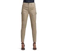 G-STAR RAW Damen High G-Shape Cargo Skinny Hose, Beige (Khaki D19011-C105-367), 28W / 34L