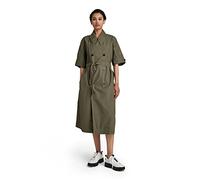 G-STAR RAW Damen High Trench Kleid, Grün (Combat D21530-A790-723), S