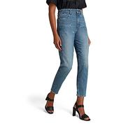 G-STAR RAW Damen Janeh Ultra High Mom Ankle Jeans, Blau (Sun Faded Ice Fog Destroyed D16083-B767-C275), 30W / 34L