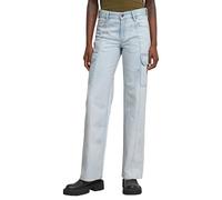 G-STAR RAW Damen Judee Cargo Low Waist Loose Jeans , Blau (sun faded piscina blue D24673-D536-G319), 31W / 34L
