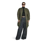 G-STAR RAW Damen Long Bomber wmn, Grün (dark olive D23543-C143-C744), L