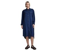 G-STAR RAW Damen Long Western Shirt Kleid Evergreen, Blau (Rinsed D22983-D309-082), XS