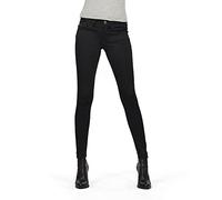G-Star RAW Damen Jeans 'Lynn d-Mid Super Skinny' black denim, Größe 27, 6591308 Black Denim 27