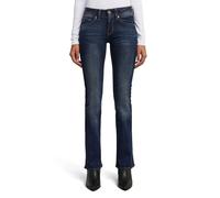 Bootcut-Jeans G-STAR "Midge Saddle Bootcut", Damen, Gr. 29, Länge 30, blau (schwarz aged, neutro stretch denim), Denim/Jeans, Obermaterial: 92% Baumwolle, 7% Polyester, 1% Elasthan, bootcut fit lang,