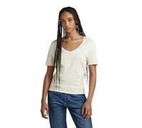 G-Star RAW Damen Moto Slim U-Neck Top, Beige (Antique White D24508-B771-G286), L