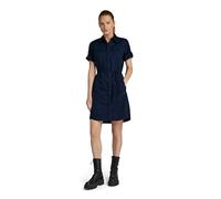 G-Star RAW Damen Open Back Shirt Kleid, Blau (Salute D24271-4481-C742), L