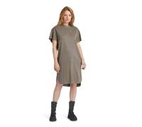 G-Star RAW Damen Overdyed Loose T-Shirt Kleid, Braun (Turf gd D24483-D610-C982), S