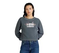 G-Star RAW Damen Overdyed Merch Loose Sweatshirt, Schwarz (dk Black gd D24406-D575-B564), XS