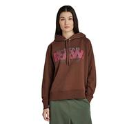 G-STAR RAW Damen Raglan Raw Originals Hooded Sweatshirt, Braun (Chocolate lab D22117-A613-D312), XS