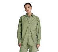 G-STAR RAW Damen Relaxed Denim Overshirt, Grün (sun faded sage gd D24344-D491-G552), S