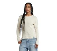 G-Star RAW Damen Ribbed Pullover, Beige (Antique White D24486-D563-G286), S