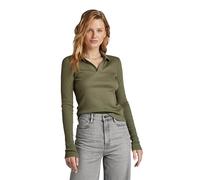 G-star Ribbed Long Sleeve Polo Grün L Frau (Herstellerartikelnummer: D24513-D527-7159-L)