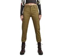 G-STAR RAW Damen Slim Cargohose, Grün (Dark Olive D23572-C072-C744), 27W / 34L