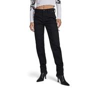 Cargohose G-STAR RAW "Slim Cargo pant" Gr. 29, Länge 30, schwarz (dark black) Damen Hosen High-Waist-Hosen (39987929-29)