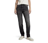 G-STAR RAW Damen Strace Straight Jeans, Schwarz (Worn in Black Moon D23951-D431-G108), 28W / 32L